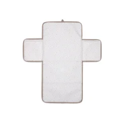 Tapis à langer nomade cloudy rib milky coffee