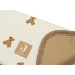 Tapis à langer nomade little waffle mini teddy bear