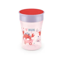 Tasse bébé magic cup - 360 silicone - fille 8m+
