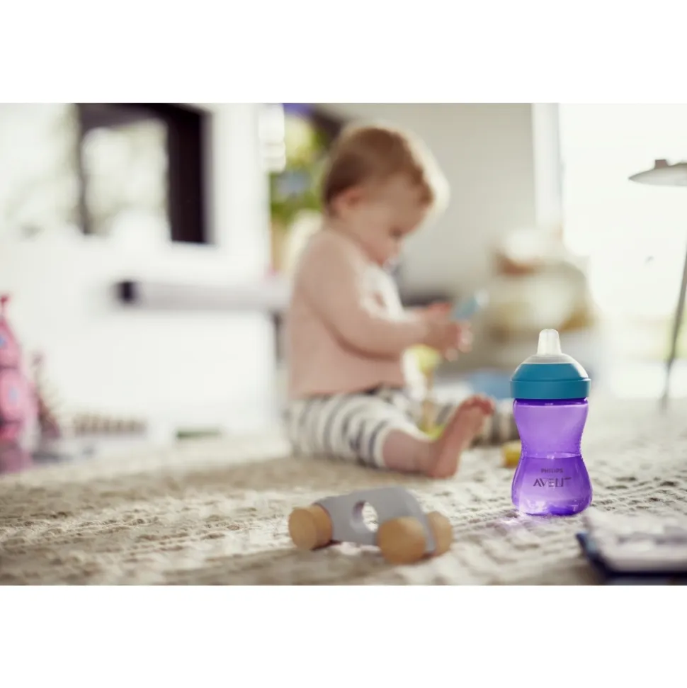 Tasse bec 300 ml violet et bleu