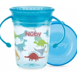 Tasse d'apprentissage 360° avec anses 240ml bleu