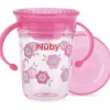 Tasse d'apprentissage 360° avec anses 240ml rose