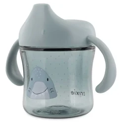 Tasse d'apprentissage avec poignées en silicone - mr. shark