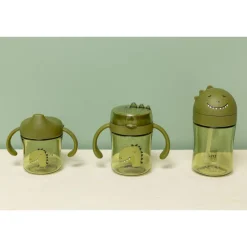Tasse d'apprentissage avec poignées en silicone - mr. dino