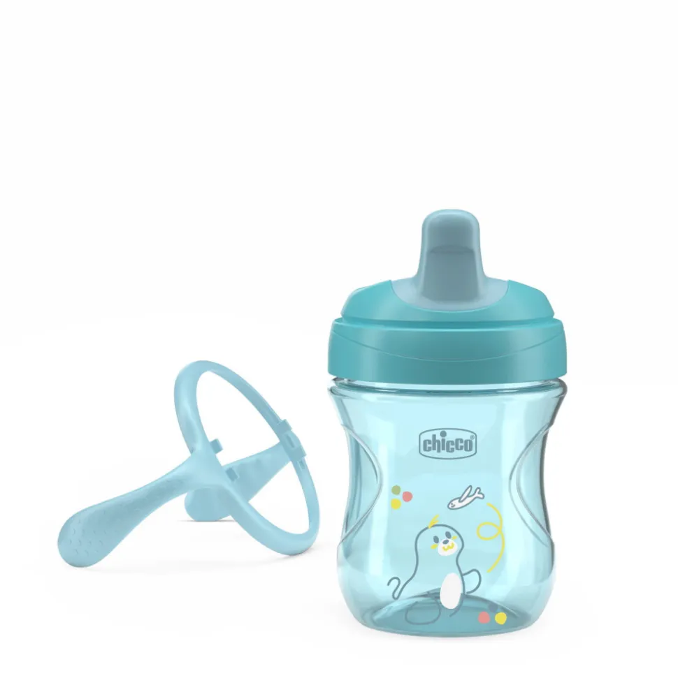 Tasse d'apprentissage bleu