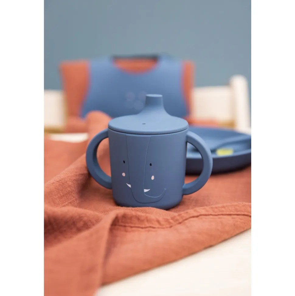 Tasse d'apprentissage en silicone mrs. elephant