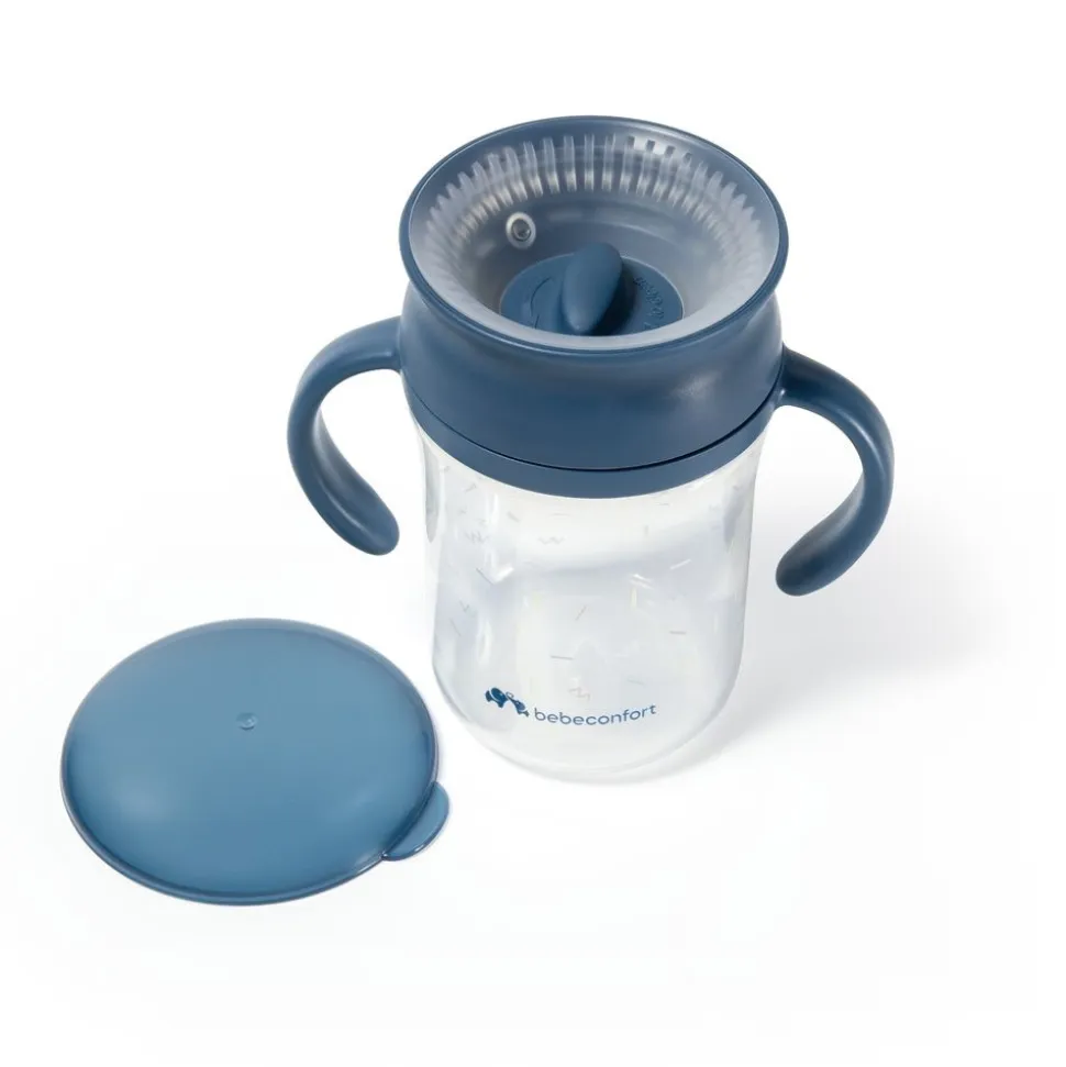 Tasse d'apprentissage 360° - 240 ml memphis - bubbly blue