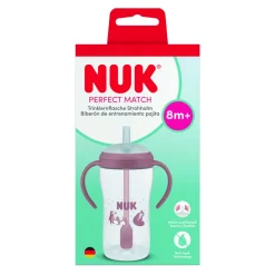 Tasse d'apprentissage paille pm 260ml - rose 8m+