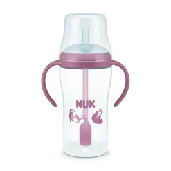 Tasse d'apprentissage paille pm 260ml - rose 8m+