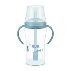 Tasse d'apprentissage paille pm 260ml - 8m+ bleu