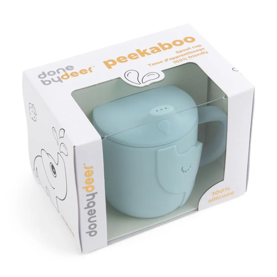 Tasse d'apprentissage peekaboo elphee bleu