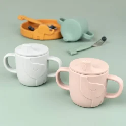 Tasse d'apprentissage peekaboo elphee vert