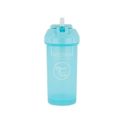 Tasse à paille 360ml bleu pastel - 6m+