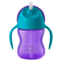 Tasse à paille violet 200 ml