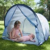 Tente anti uv bébé vagues bleues