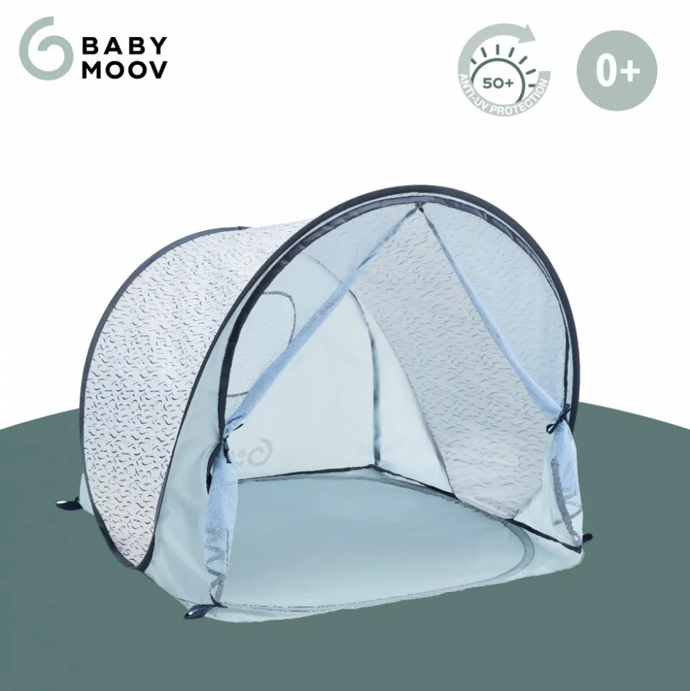 Tente anti uv bébé vagues bleues