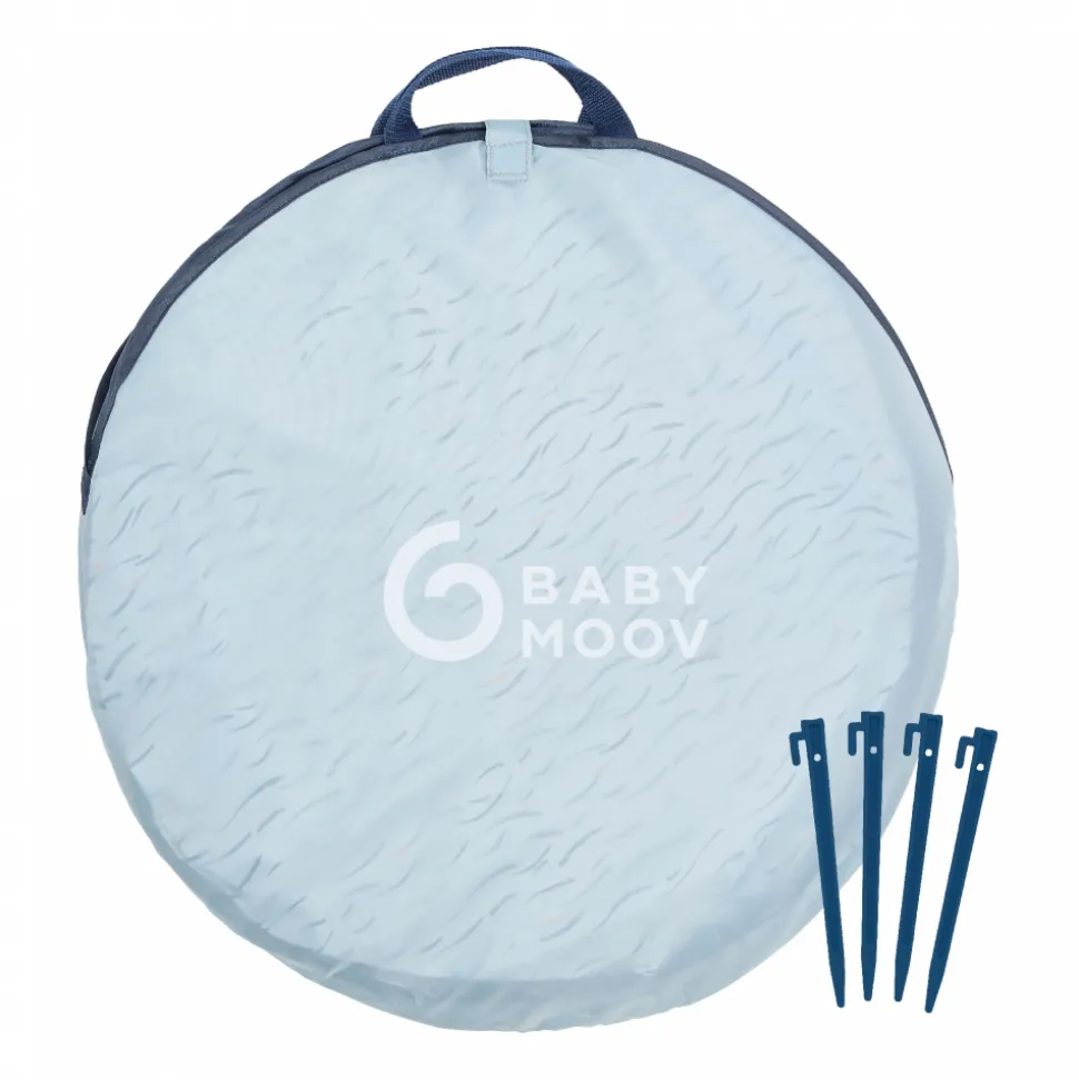 Tente anti uv bébé vagues bleues