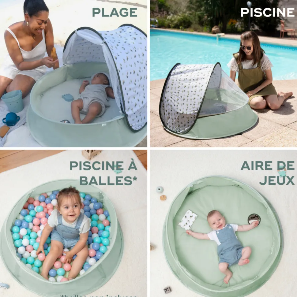 Tente de jeux anti-uv 3-en-1 provence aquani