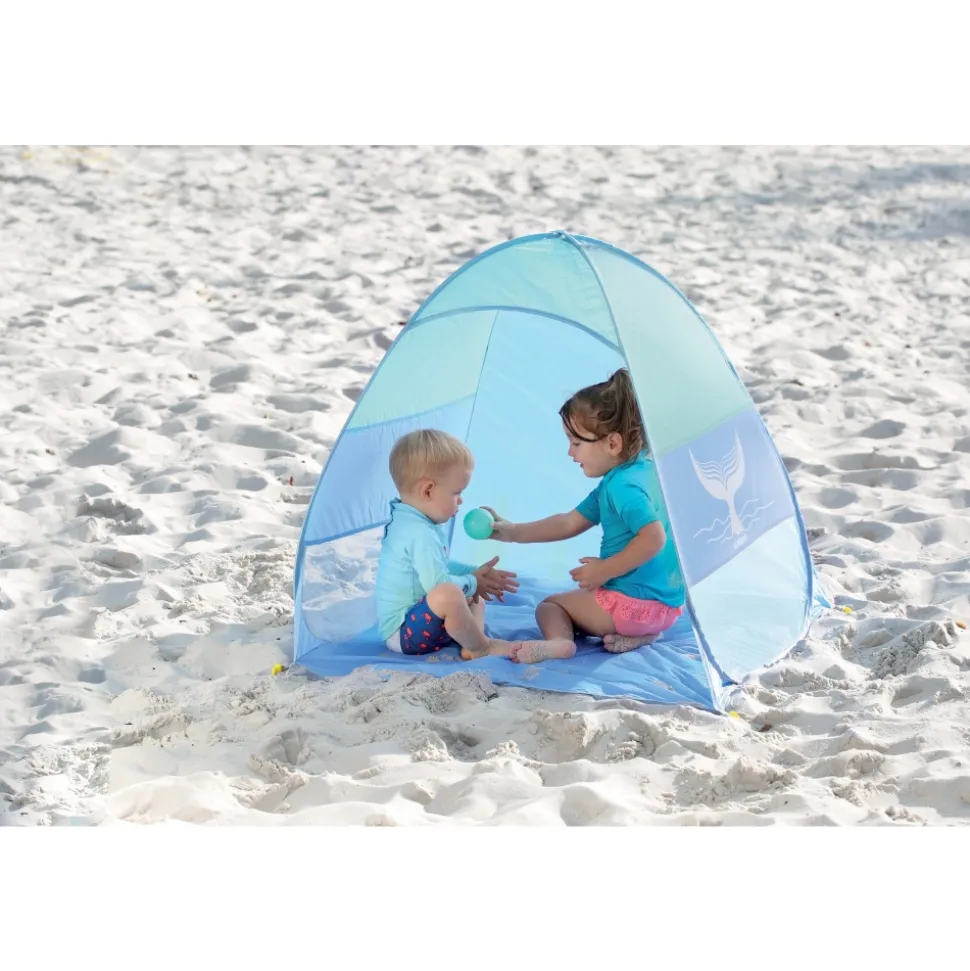 Tente de plage bébé bleue
