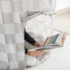 Tente en tissu enfant damier beige
