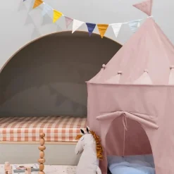 Tente en tissu enfant rose