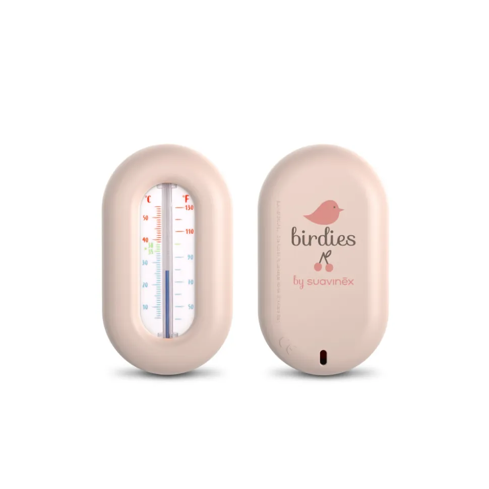 Thermomètre de bain bébé birdies rose