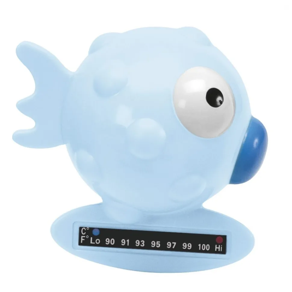 Thermomètre de bain poisson bleu
