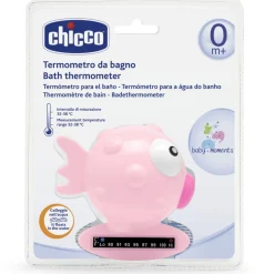 Thermomètre de bain poisson rose