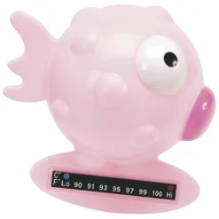 Thermomètre de bain poisson rose