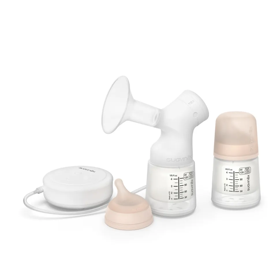 Tire-lait électrique avec biberon anti-colique zerø.zerø 120 ml