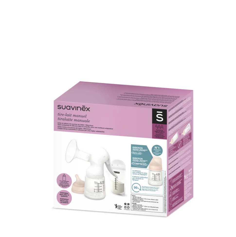 Tire-lait électrique avec biberon anti-colique zerø.zerø 120 ml