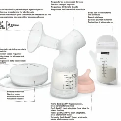 Tire-lait électrique avec biberon anti-colique zerø.zerø 120 ml