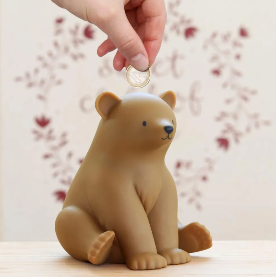 Tirelire enfant ours