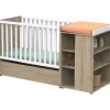 Tiroir de lit évolutif bébé combiné 60x120 cm nova couleurs