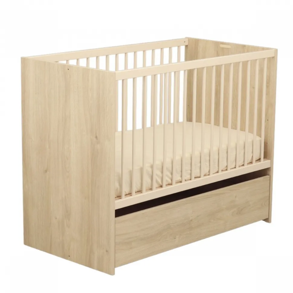 Tiroir sur roulettes pour lit 60x120cm paloma bois