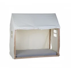 Toile pour lit cabane 70 x 140 cm blanche