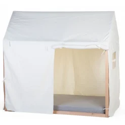 Toile pour lit cabane 70 x 140 cm blanche