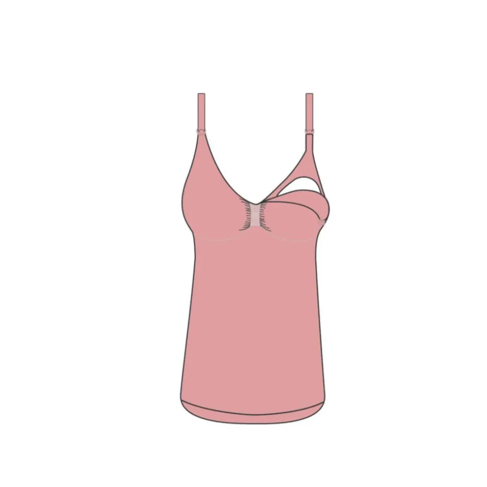 Top d’allaitement gainant seamless eco honey beige taille s