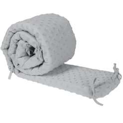 Tour de lit bébé lil planet gris argenté