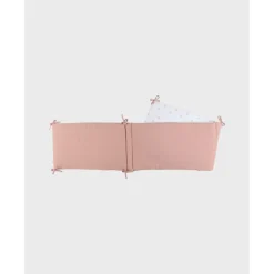 Tour de lit, mousseline bio - fleurs d'antan