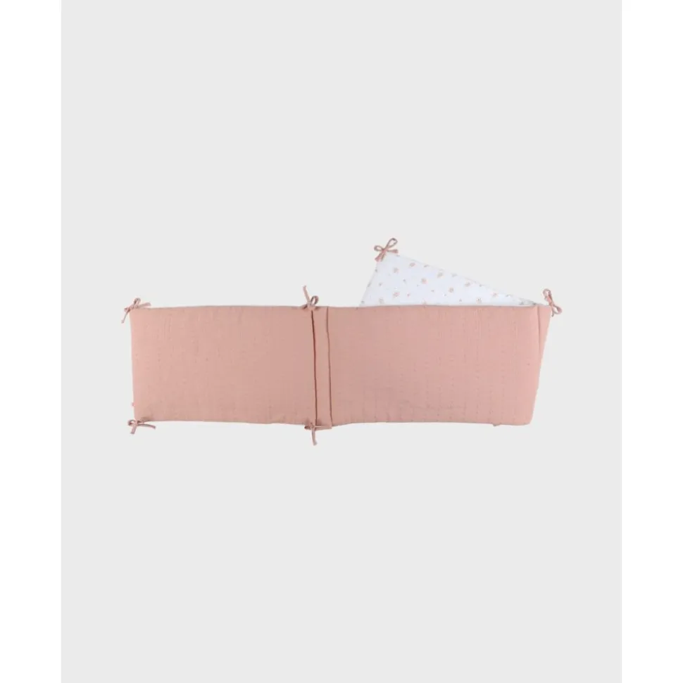 Tour de lit, mousseline bio - fleurs d'antan
