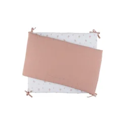 Tour de lit, mousseline bio - fleurs d'antan