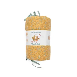 Tour de lit trois petits lapins - ocre