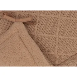 Tour de lit 180 x 30 cm check knit biscuit