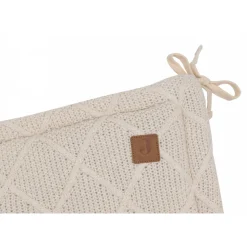 Tour de lit 180 x 30 cm check knit oatmeal