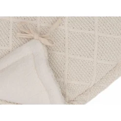 Tour de lit 180 x 30 cm check knit oatmeal