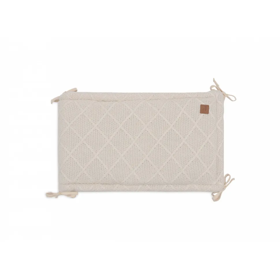 Tour de lit 180 x 30 cm check knit oatmeal