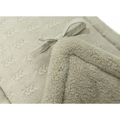 Tour de lit 180 x 30 cm grain knit olive green