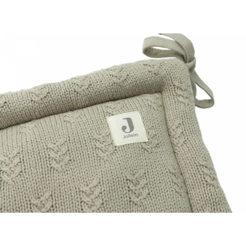 Tour de lit 180 x 30 cm grain knit olive green