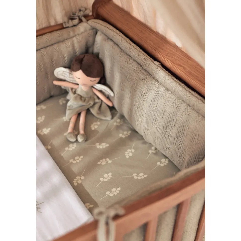 Tour de lit 180 x 30 cm grain knit olive green